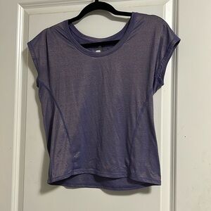 Gently used, purple shimmer tee